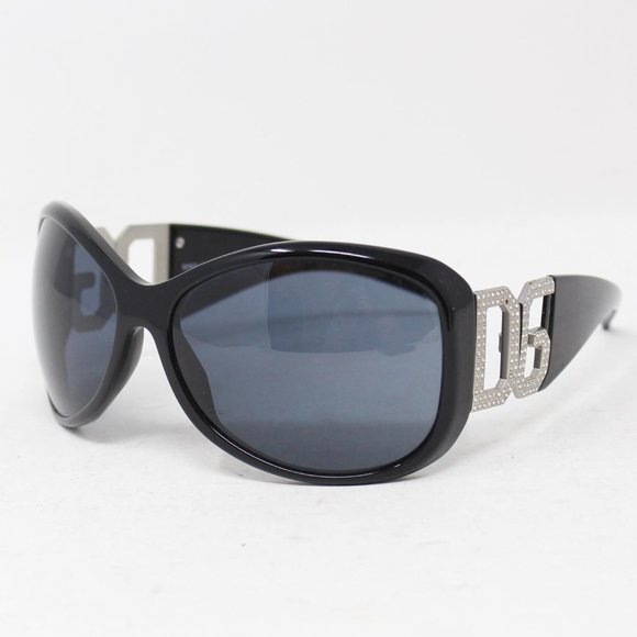 DOLCE&GABBANA Black Round Sunglasses - Picture 1 of 7